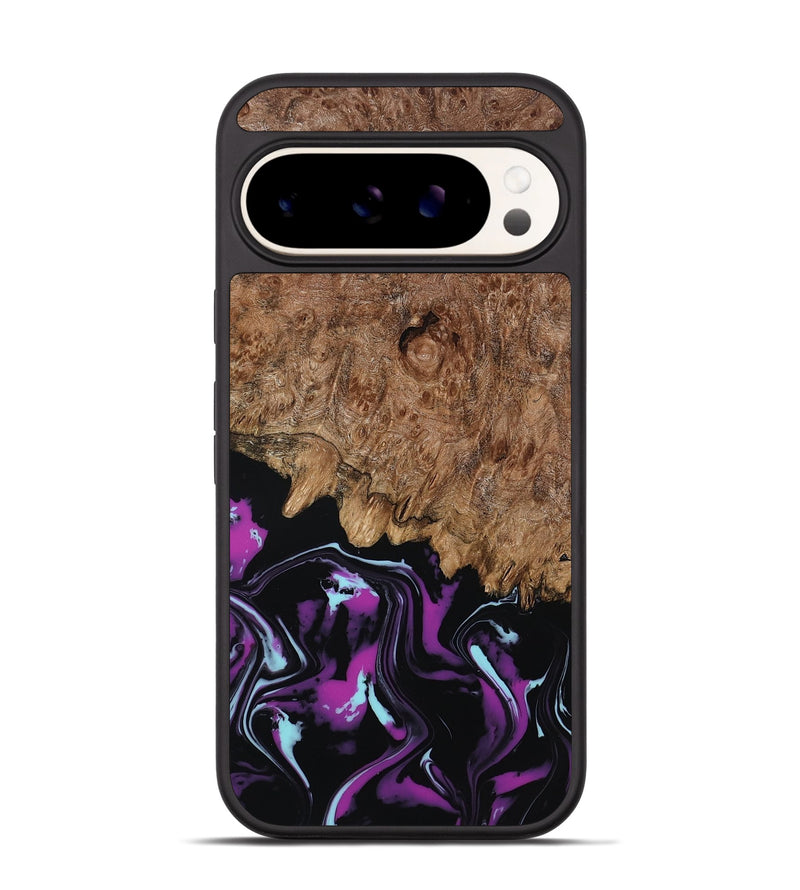 Pixel 9 Wood Phone Case - Briana (Purple, 800030)