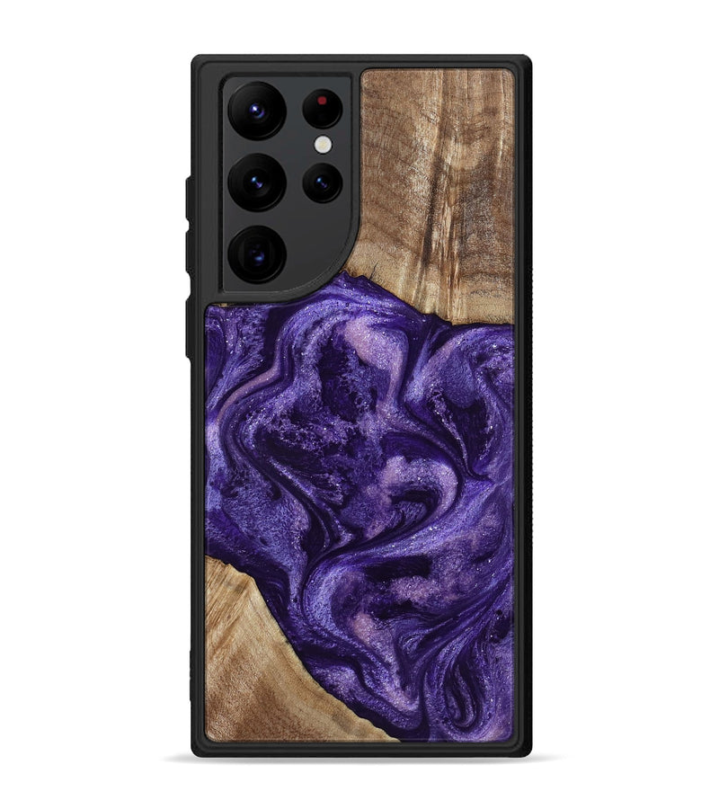 Galaxy S22 Ultra Wood Phone Case - Tawanna (Purple, 800031)