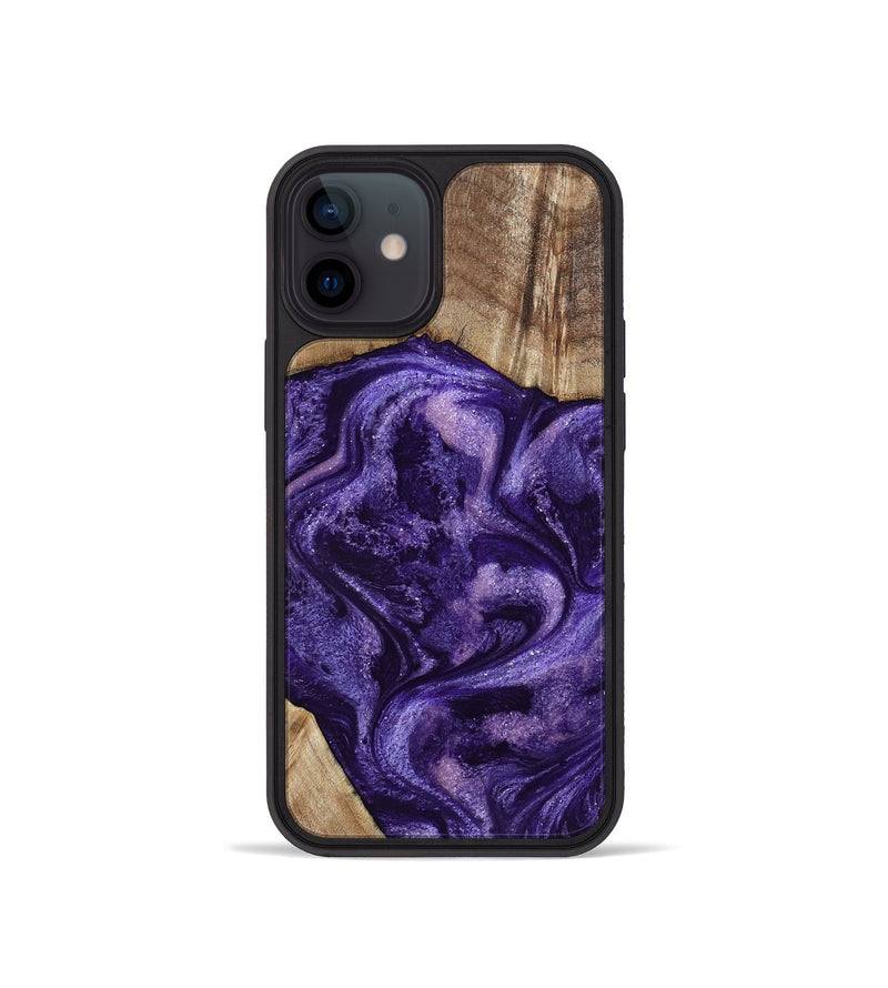 iPhone 12 mini Wood Phone Case - Tawanna (Purple, 800031)