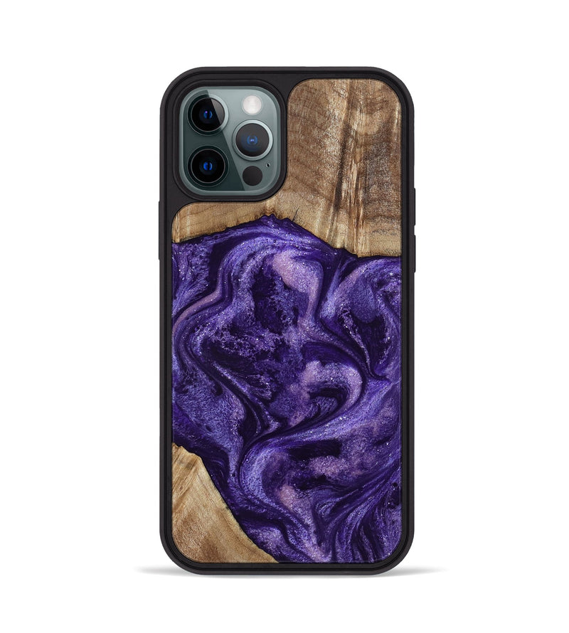 iPhone 12 Pro Wood Phone Case - Tawanna (Purple, 800031)