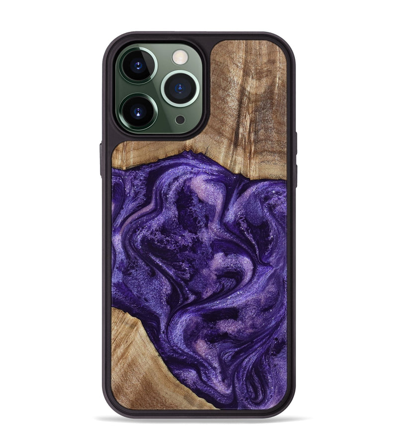 iPhone 13 Pro Max Wood Phone Case - Tawanna (Purple, 800031)