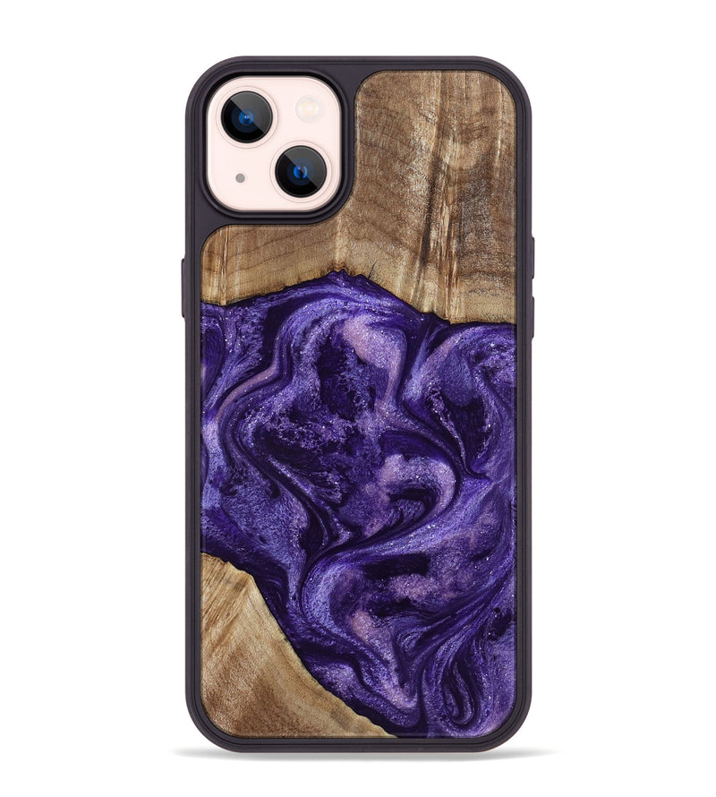 iPhone 14 Plus Wood Phone Case - Tawanna (Purple, 800031)