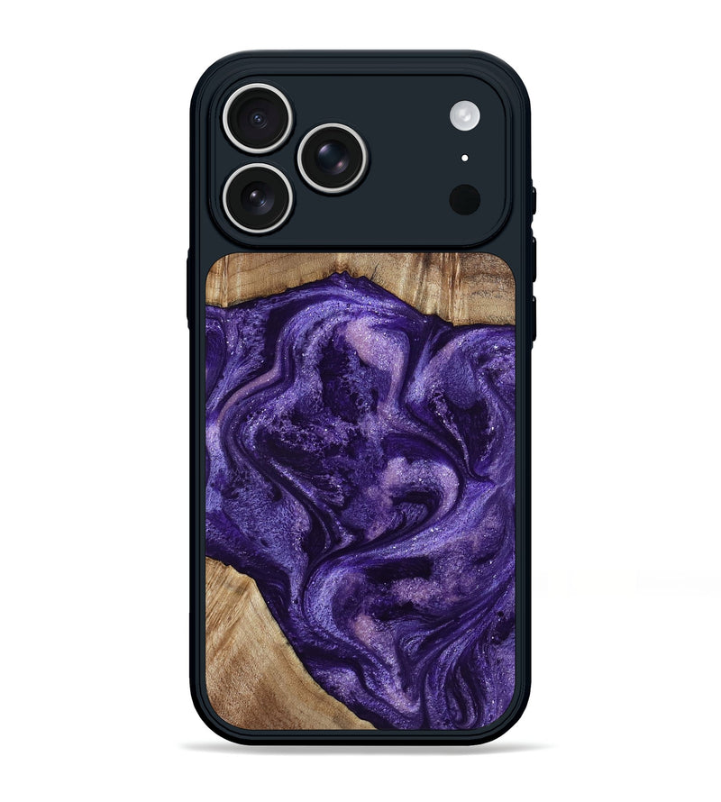 iPhone 17 Pro Max Wood Phone Case - Tawanna (Purple, 800031)