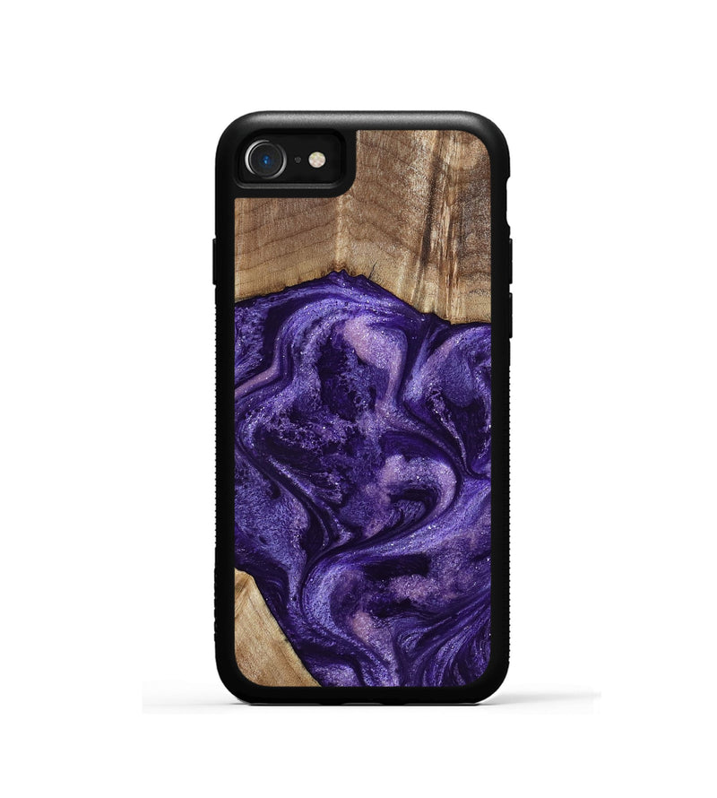 iPhone SE Wood Phone Case - Tawanna (Purple, 800031)