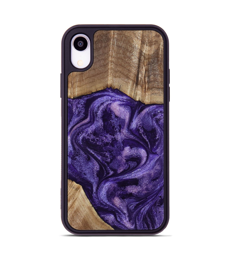 iPhone Xr Wood Phone Case - Tawanna (Purple, 800031)