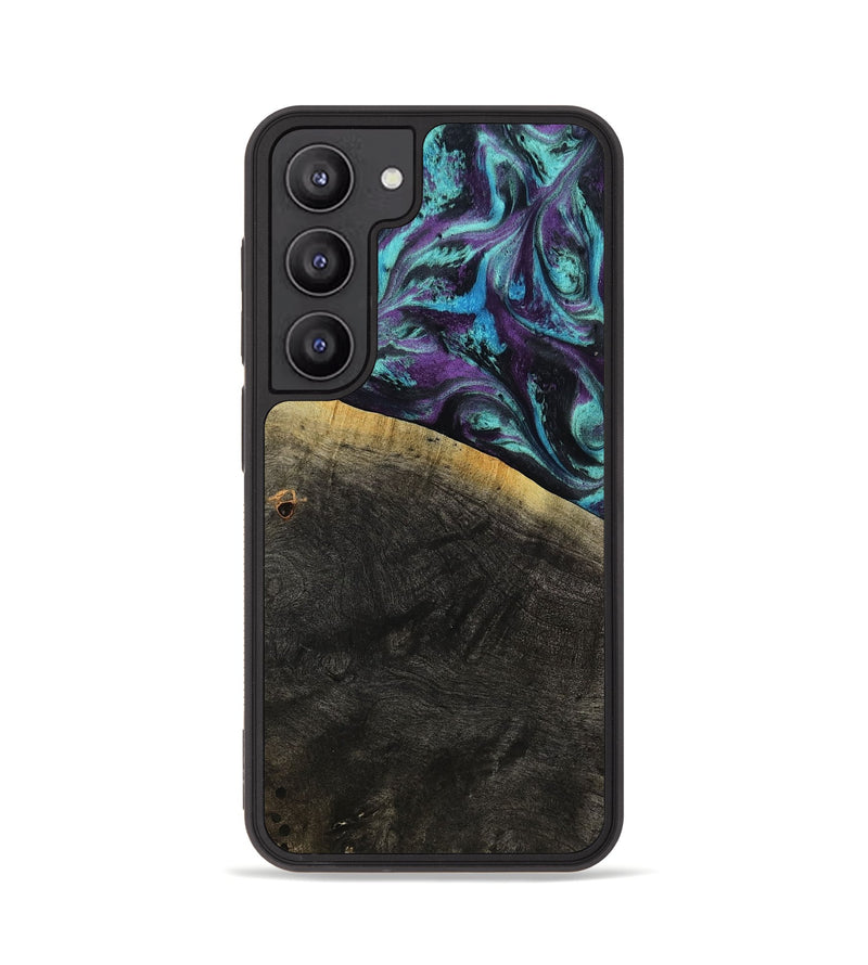 Galaxy S23 Wood Phone Case - Elna (Purple, 800032)