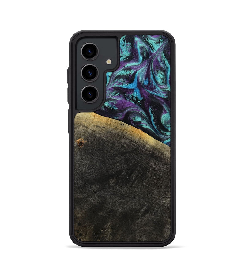 Galaxy S24 Wood Phone Case - Elna (Purple, 800032)