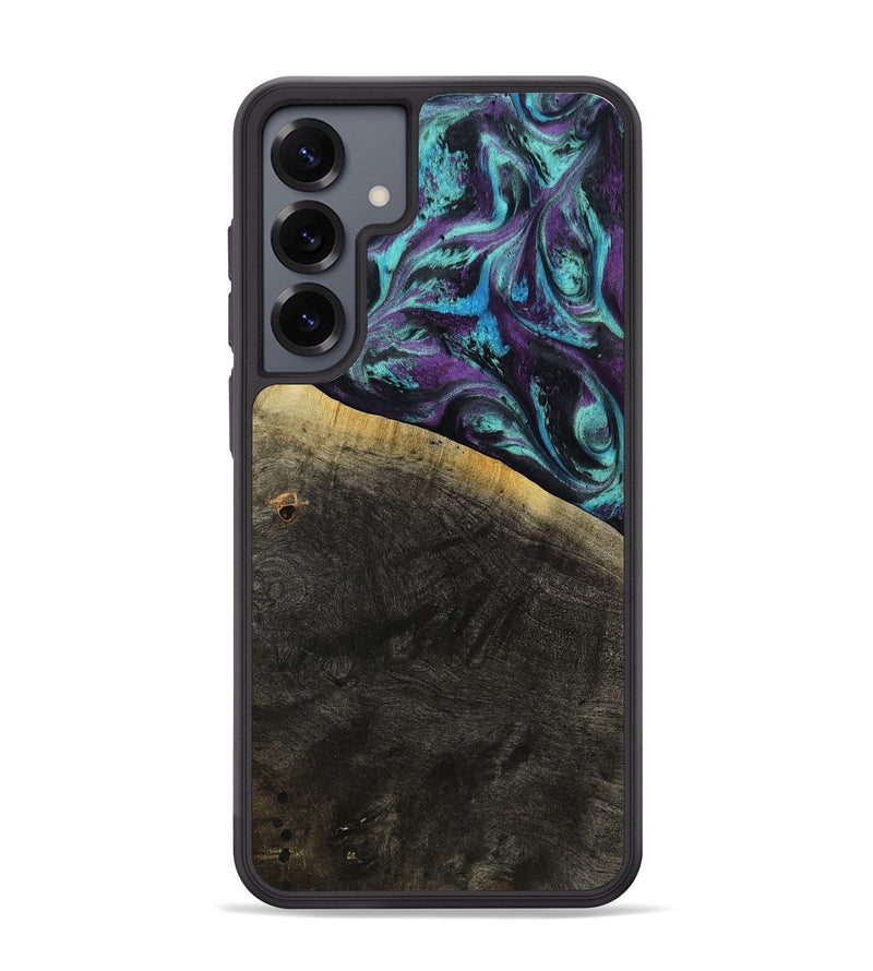 Galaxy S25 Plus Wood Phone Case - Elna (Purple, 800032)