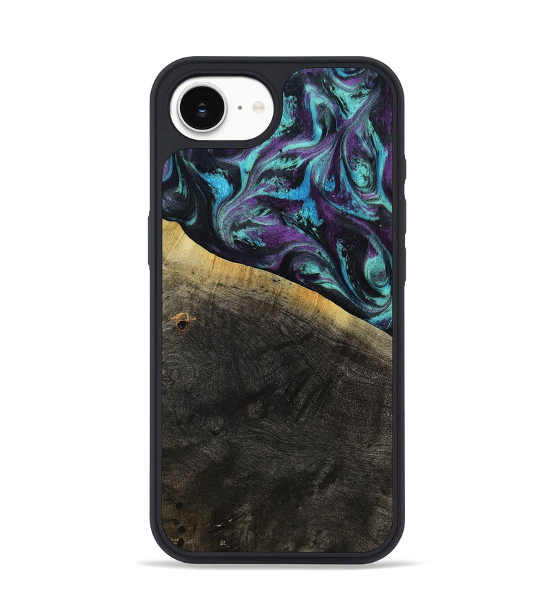 iPhone 16e Wood Phone Case - Elna (Purple, 800032)