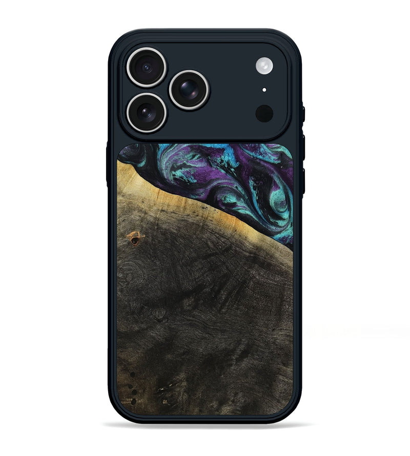 iPhone 17 Pro Max Wood Phone Case - Elna (Purple, 800032)