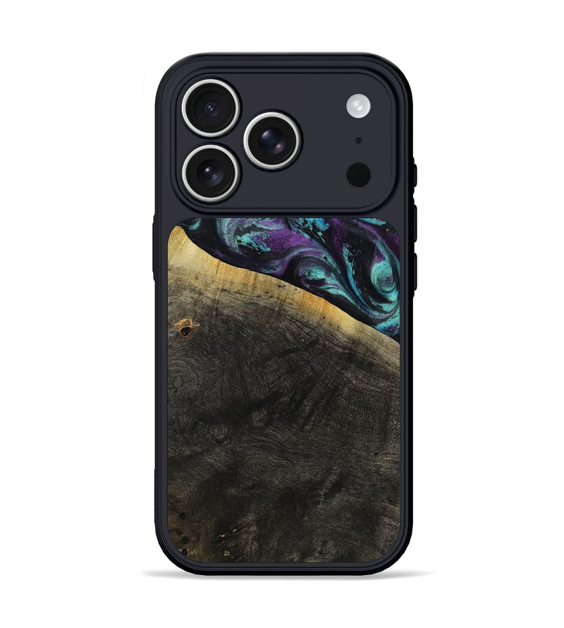 iPhone 17 Pro Wood Phone Case - Elna (Purple, 800032)