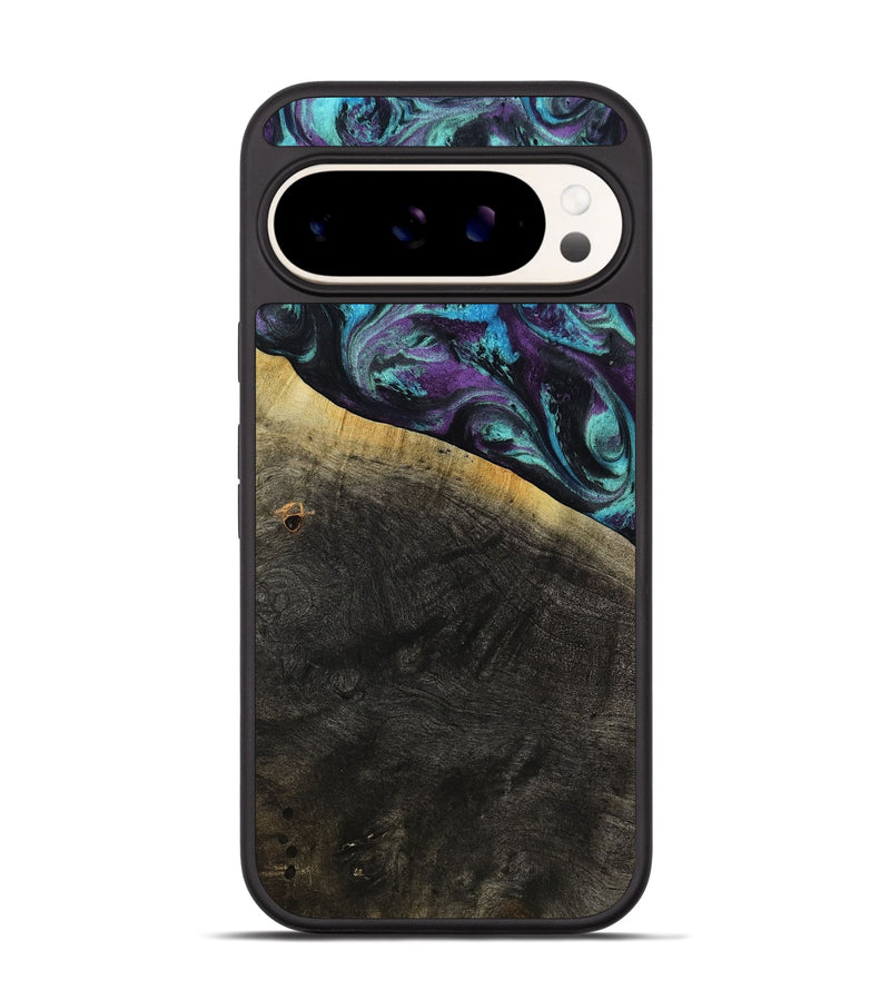 Pixel 9 Pro Wood Phone Case - Elna (Purple, 800032)