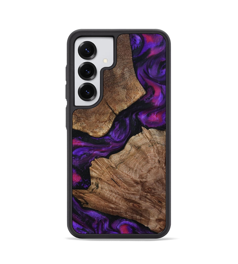 Galaxy S25 Wood Phone Case - Alexis (Purple, 800035)