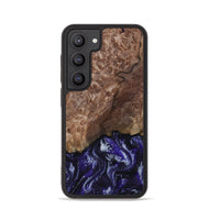 Galaxy S23 Wood Phone Case - Nicole (Purple, 800036)