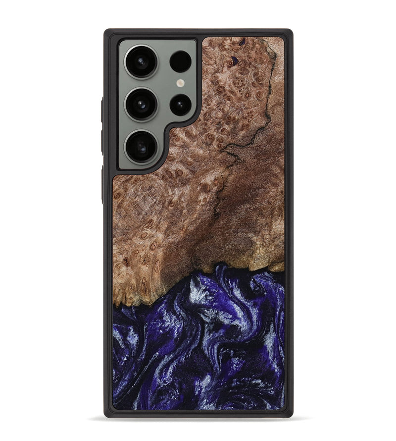 Galaxy S23 Ultra Wood Phone Case - Nicole (Purple, 800036)