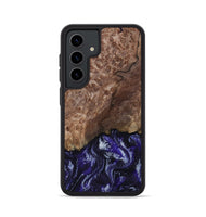 Galaxy S24 Wood Phone Case - Nicole (Purple, 800036)