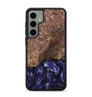 Galaxy S24 Plus Wood Phone Case - Nicole (Purple, 800036)