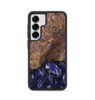 Galaxy S25 Wood Phone Case - Nicole (Purple, 800036)