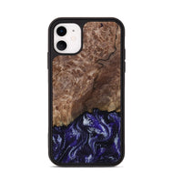 iPhone 11 Wood Phone Case - Nicole (Purple, 800036)