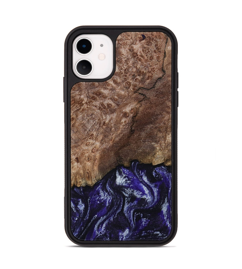 iPhone 11 Wood Phone Case - Nicole (Purple, 800036)