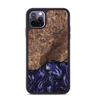iPhone 11 Pro Max Wood Phone Case - Nicole (Purple, 800036)