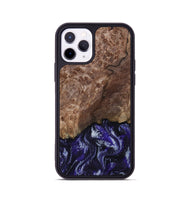 iPhone 11 Pro Wood Phone Case - Nicole (Purple, 800036)