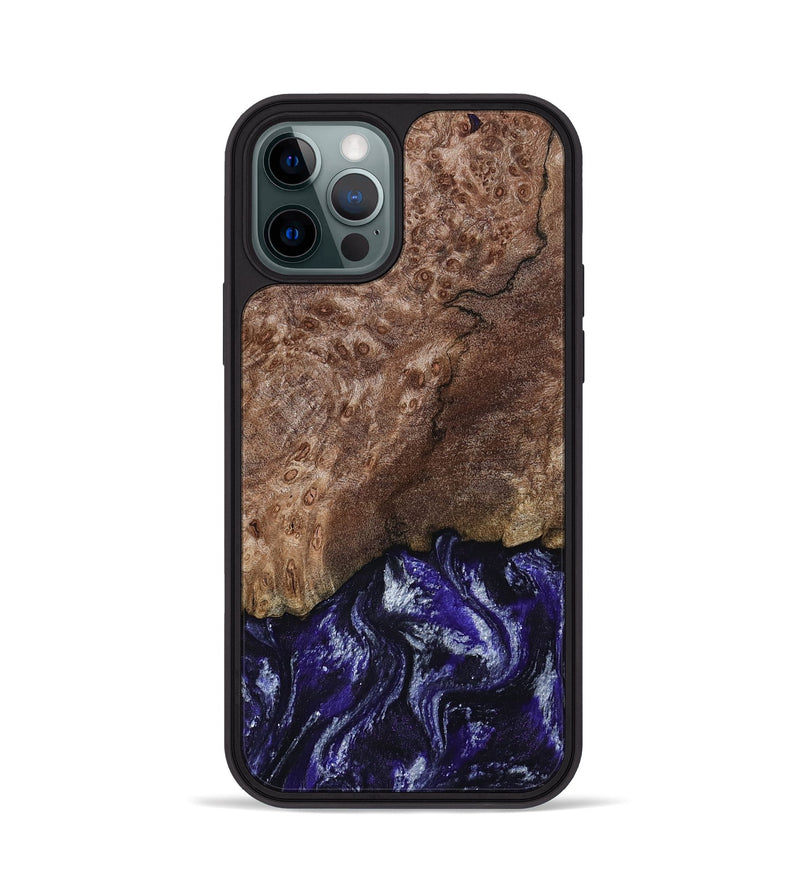 iPhone 12 Pro Wood Phone Case - Nicole (Purple, 800036)