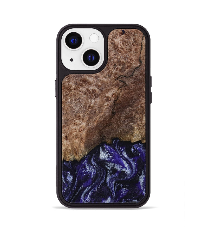 iPhone 13 Wood Phone Case - Nicole (Purple, 800036)
