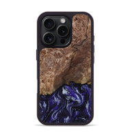 iPhone 16 Pro Wood Phone Case - Nicole (Purple, 800036)