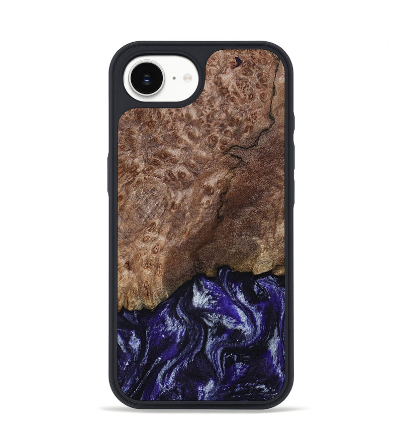 iPhone 16e Wood Phone Case - Nicole (Purple, 800036)