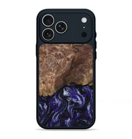 iPhone 17 Pro Max Wood Phone Case - Nicole (Purple, 800036)