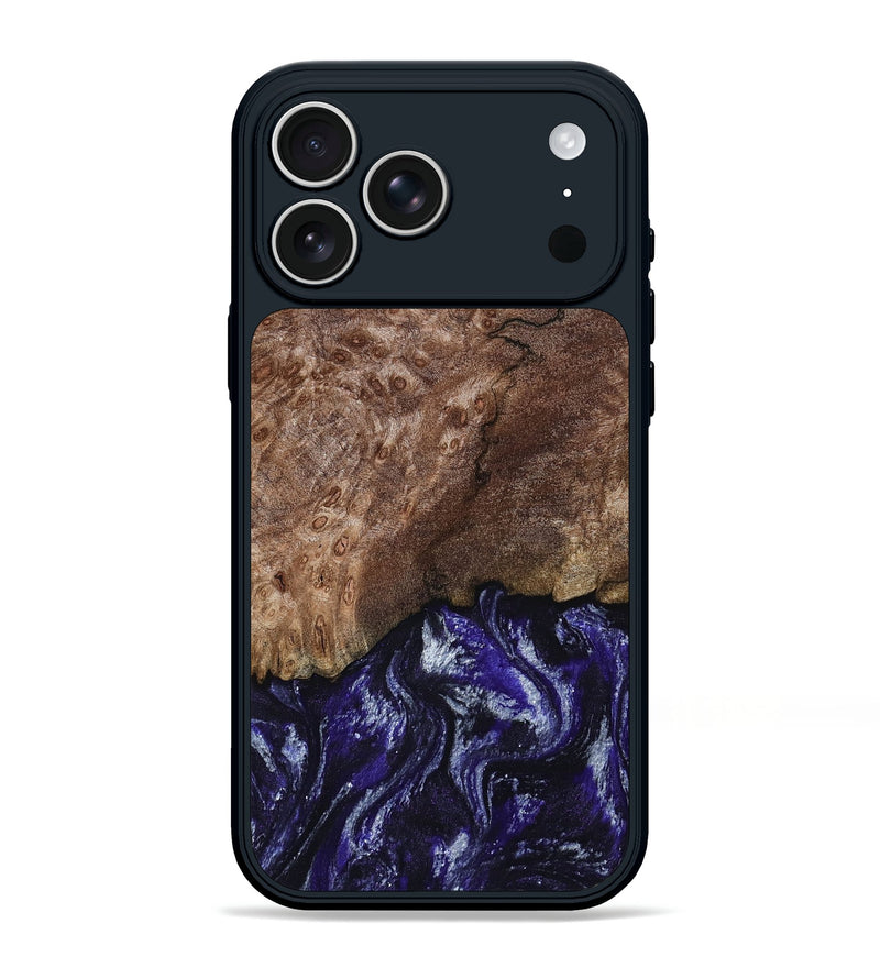 iPhone 17 Pro Max Wood Phone Case - Nicole (Purple, 800036)