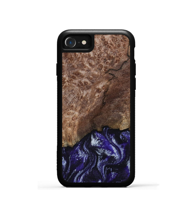 iPhone SE Wood Phone Case - Nicole (Purple, 800036)