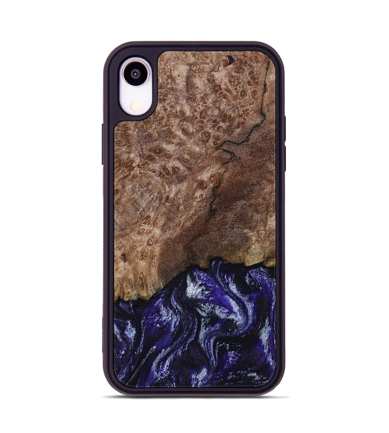 iPhone Xr Wood Phone Case - Nicole (Purple, 800036)