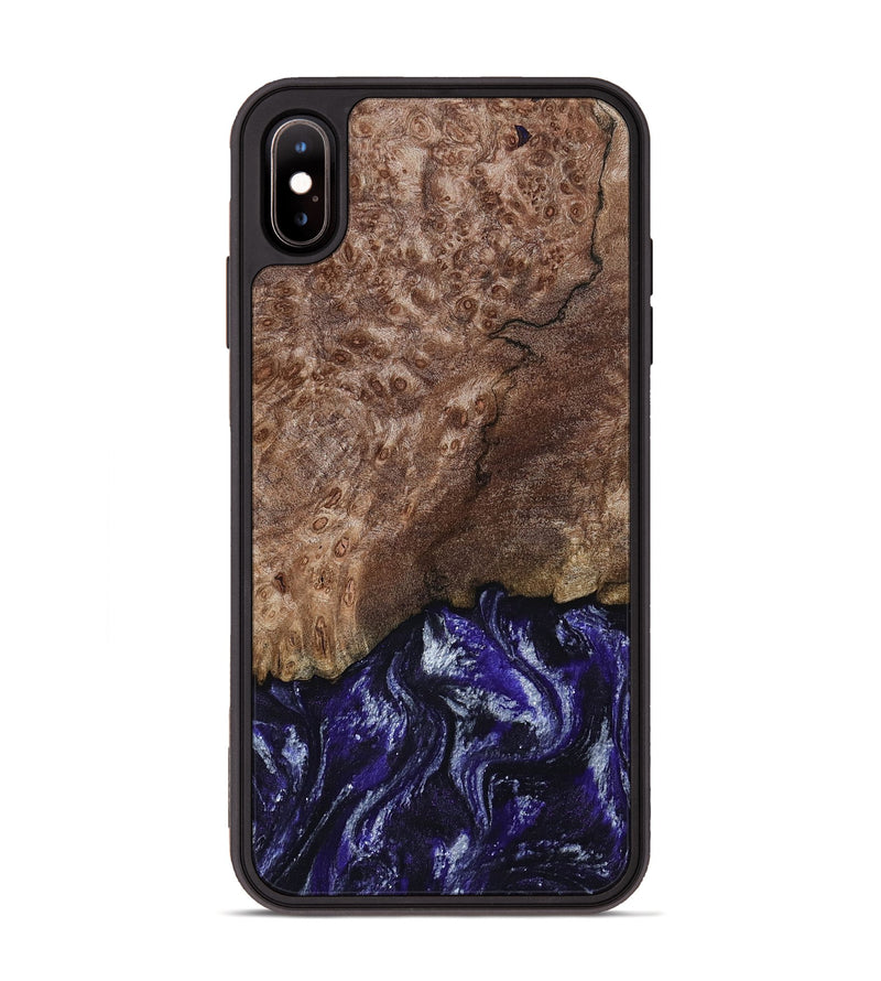 iPhone Xs Max Wood Phone Case - Nicole (Purple, 800036)