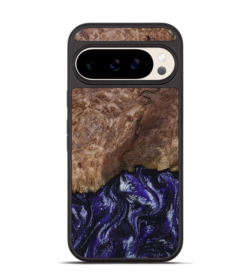 Pixel 10 Wood Phone Case - Nicole (Purple, 800036)