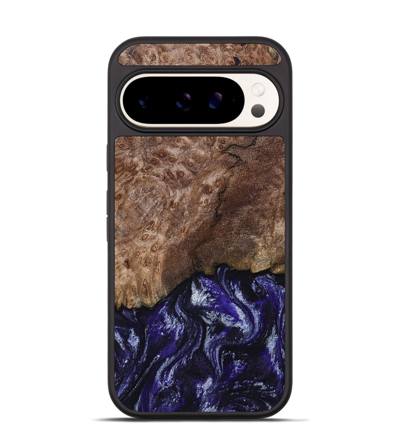 Pixel 9 Pro Wood Phone Case - Nicole (Purple, 800036)