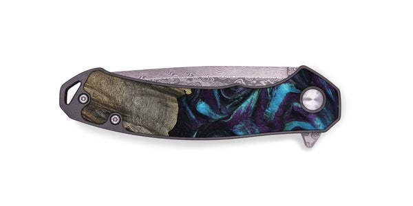 EDC Wood Pocket Knife - Jaylon (Purple, 800037)