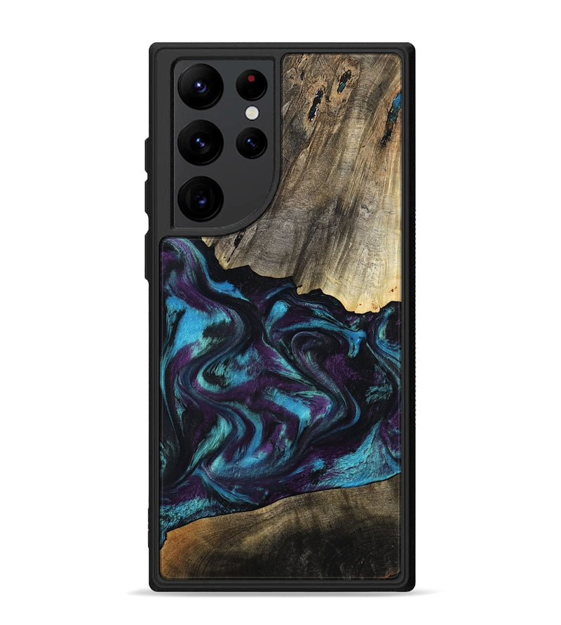 Galaxy S22 Ultra Wood Phone Case - Jaylon (Purple, 800037)