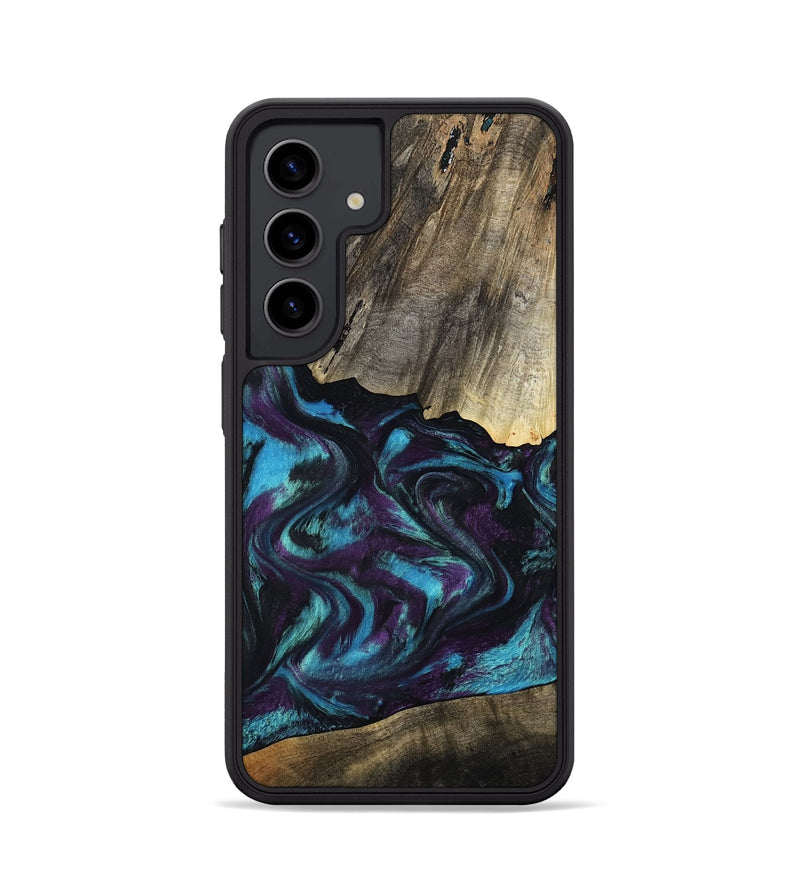Galaxy S24 Wood Phone Case - Jaylon (Purple, 800037)