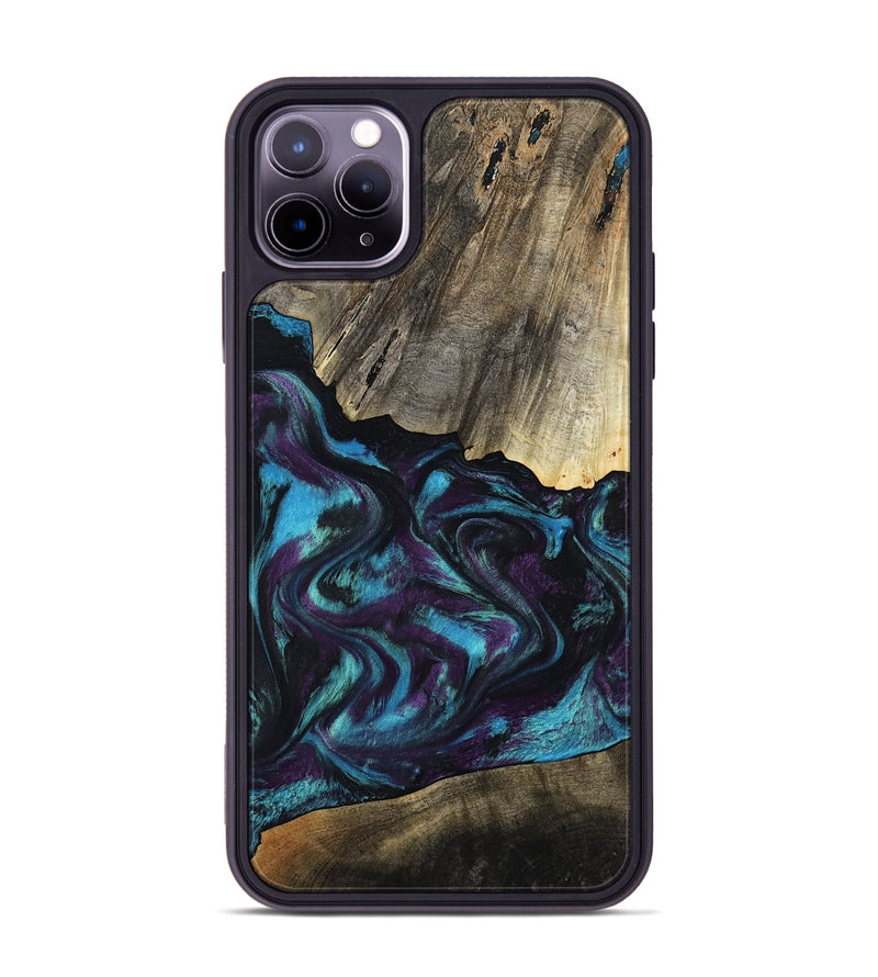 iPhone 11 Pro Max Wood Phone Case - Jaylon (Purple, 800037)