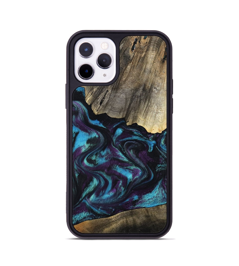 iPhone 11 Pro Wood Phone Case - Jaylon (Purple, 800037)