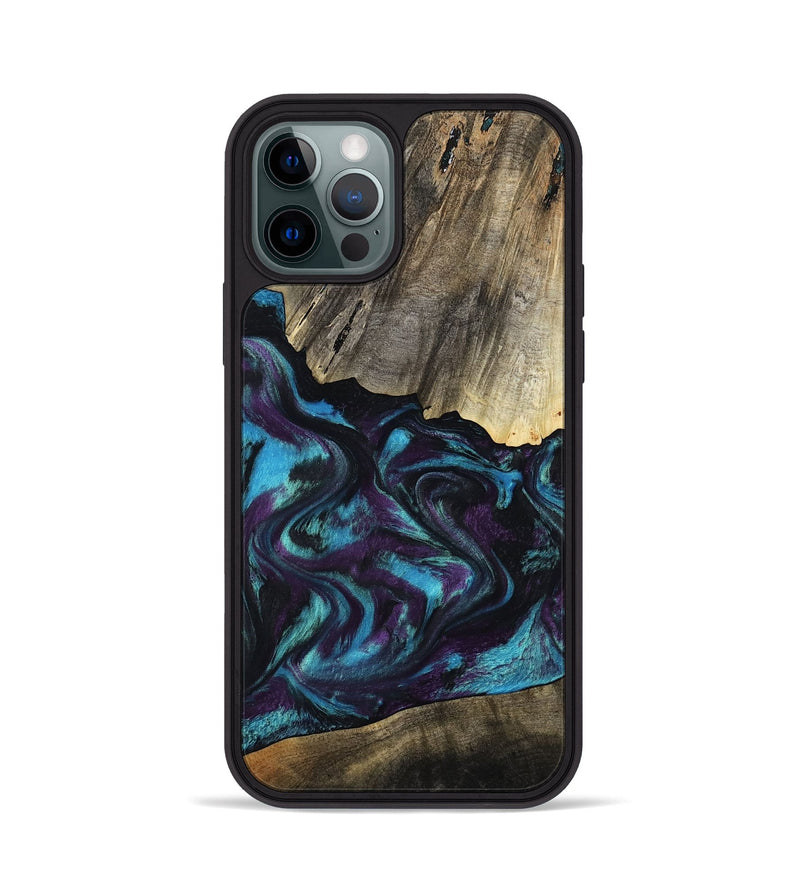 iPhone 12 Pro Wood Phone Case - Jaylon (Purple, 800037)