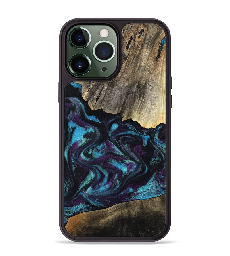 iPhone 13 Pro Max Wood Phone Case - Jaylon (Purple, 800037)