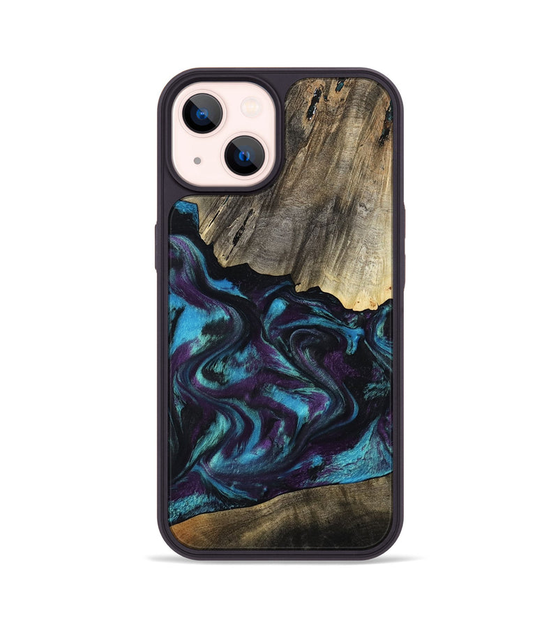 iPhone 14 Wood Phone Case - Jaylon (Purple, 800037)