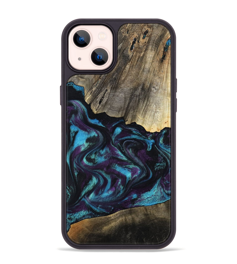 iPhone 14 Plus Wood Phone Case - Jaylon (Purple, 800037)