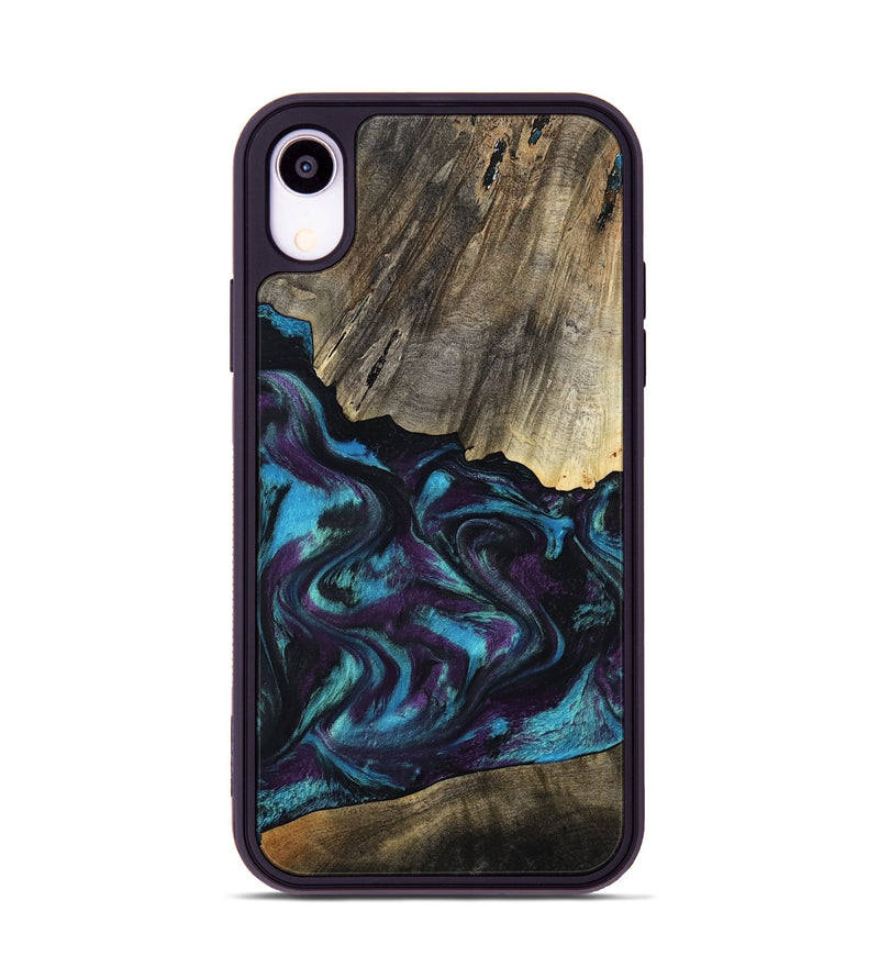 iPhone Xr Wood Phone Case - Jaylon (Purple, 800037)