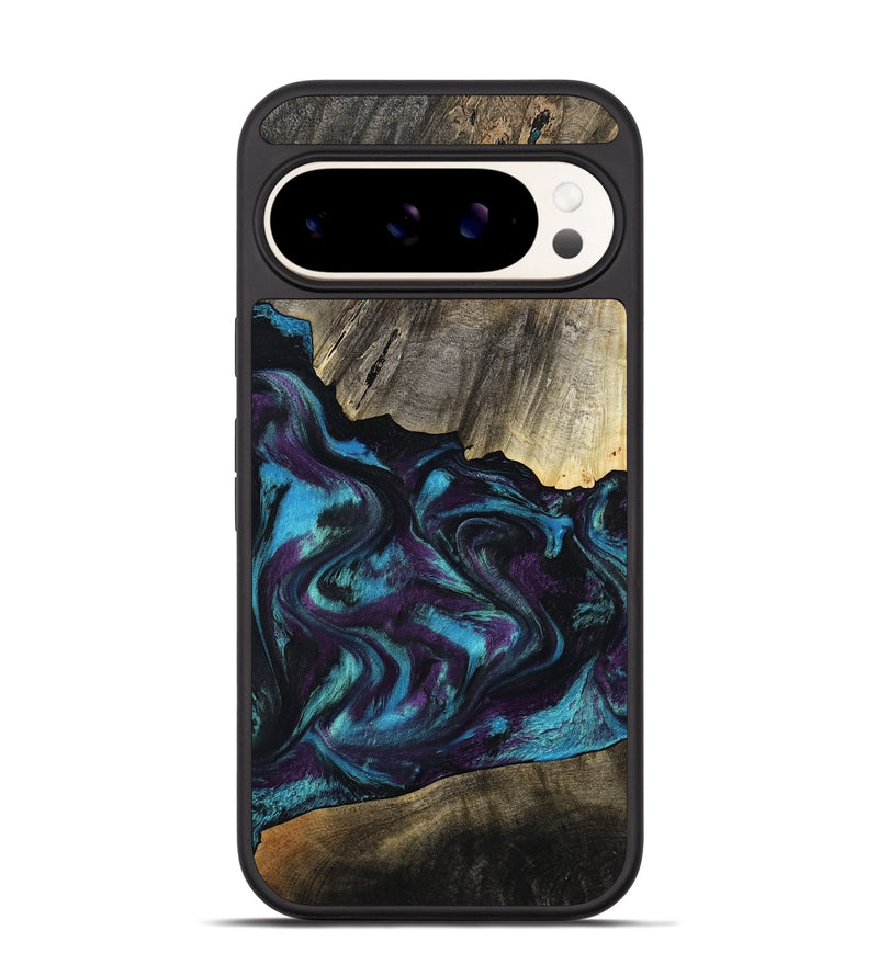 Pixel 9 Wood Phone Case - Jaylon (Purple, 800037)