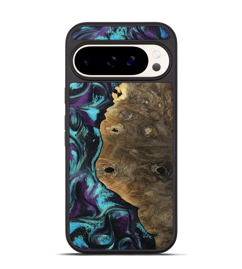 Pixel 9 Wood Phone Case - Micaela (Purple, 800038)
