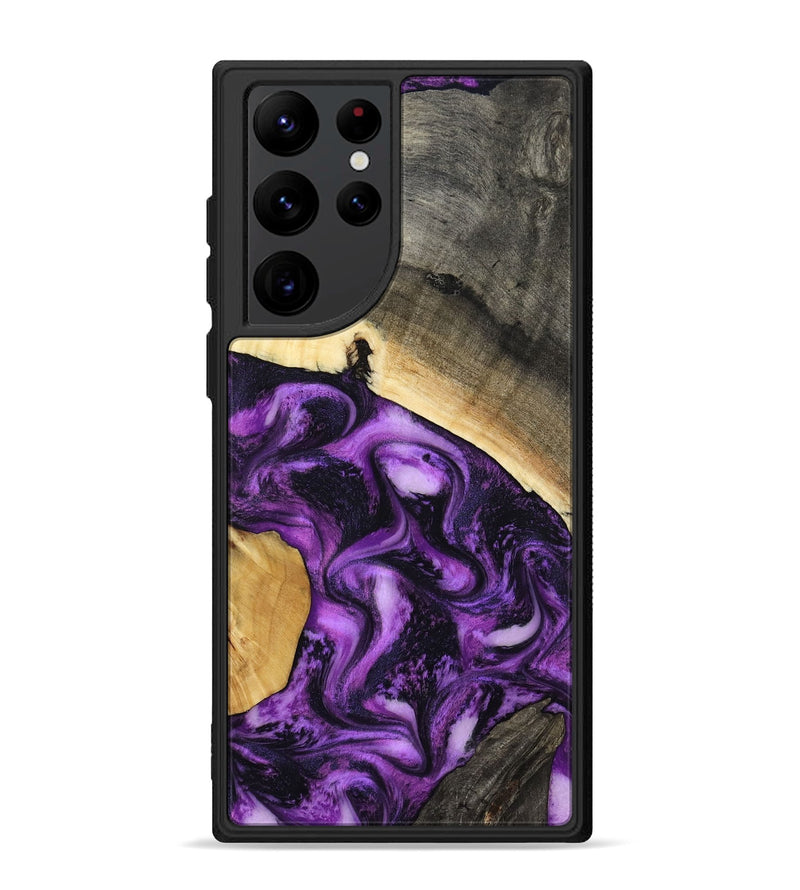 Galaxy S22 Ultra Wood Phone Case - Ermias (Purple, 800039)